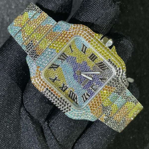 Brand New High Quality Iced Out Lab Grown <b>Watch</b> Colorless Diamond <b>Watch</b> for <b>Men</b> Best Quality Wholesale Price - Product Image 6