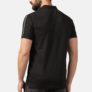Casual Men's Polo <b>Shirt</b> Slim Fit Cotton Short Sleeve Business Golf Tops Fashion Solid Color <b>Collar</b> <b>T</b>-<b>Shirt</b> For Summer Wear - Product Image 4