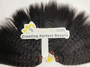 Vente en gros d'extensions de cheveux vierges vietnamiennes crues cheveux cambodgiens de vague de corps droits crépus de haute qualité de fournisseur de confiance - Product Image 6