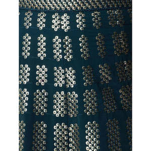 Teal Blue <b>Sequins</b> Georgette Party Wear Lehenga Choli for Women - Product Image 1