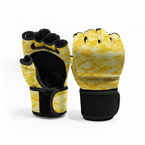 ถุงมือฝึกซ้อม MMA ลายพราง ออกแบบเองได้ ถุงมือครึ่งนิ้วสำหรับฝึกซ้อมมวย MMA ต่อสู้ ชกกระสอบทราย ฟิตเนส - Product Image 2