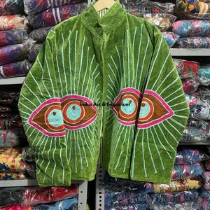 Indian Handmade Suzani Cotton <b>Jacket</b> Hand Embroidered <b>Short</b> <b>Jacket</b> Unisex Coat Handmade Suzani <b>Short</b> <b>Jacket</b> - Product Image 3