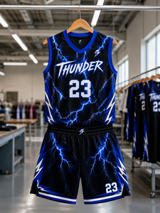 Custom Team Basketball Uniform Set Premium Polyester Breathable Basketball Jersey and Shorts for Men <b>Women</b> and Youth Players - Product Image 5