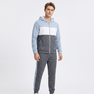 Survêtement à capuche pour garçons, manches longues, fermeture éclair, vêtements décontractés d'automne, matière polyester et coton, poches latérales, coupe régulière - Product Image 6