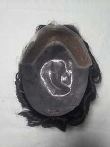 Toupee de Cabello Humano con Encaje Frontal para Tipos de Piel Diversos, 100% Cabello Remy, Ondulado, Aspecto Natural, Diseño de Encaje Izquierdo - Product Image 2