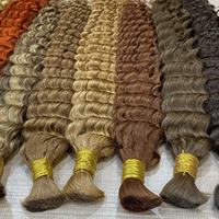 Mèches brunes 100% cheveux humains, vente en gros, double tirage, cuticules alignées, Deep Wave, Cabello Humano