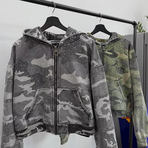 Fabricant de vêtements streetwear personnalisés en cristal, chemise en flanelle de coton ample et délavée à l'acide pour homme, à un seul bouton - Product Image 6