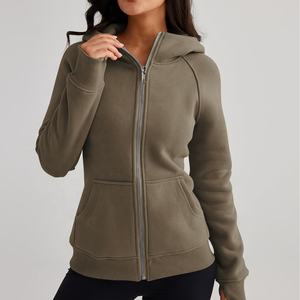 Secado rápido a prueba de viento personalizado mujer transpirable Regular Top Sudadera con capucha Casual mujer sudaderas con cremallera de gran tamaño para mujer transpirable - Product Image 3