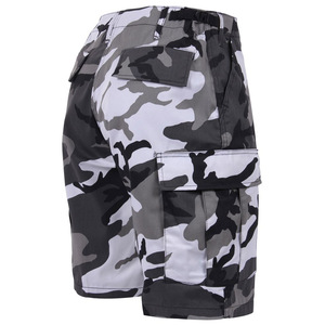 Shorts cargo camouflage pour homme, séchage rapide, tissu Oxford, taille mi-haute, fermeture boutonnée, style décontracté, poches - Product Image 3
