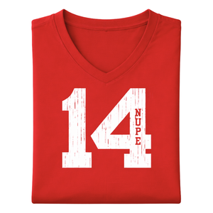 T-shirt à col en V Kappa Alpha Psi numéro 14, vêtements de fraternité grecque avec motif audacieux, confort premium et coupe élégante - Product Image 6