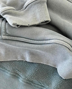 Sweat à capuche personnalisé Streetwear en molleton 420 GSM 100% coton brodé, coupe courte, surpiqûres contrastées, coupe classique, haute qualité, nouveauté - Product Image 6