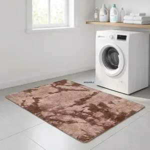 Luxurious Eco-Friendly Cotton Overdye Washable Woven Bathmat Area Rug <b>Set</b> Natural Bathrooms Bedrooms Home Decor Medium Pile 6mm - Product Image 3