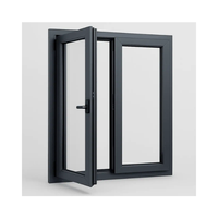 Fenêtre à battant en aluminium, remplacement économique, grandes fenêtres et portes vitrées
