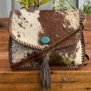 กระเป๋าสะพายพาดลำตัวหนังวัวสำหรับผู้หญิงดีไซน์หรูหรากระเป๋าสะพายข้างแบบใหม่มีพู่ห้อยทำจากหนังแท้คุณภาพสูง - Product Image 4