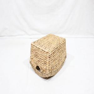 Set of 4 Eco-Friendly <b>Water</b> <b>Hyacinth</b> <b>Storage</b> <b>Baskets</b> with Handles Rustic Rectangle Design for Home Indoor Use - Product Image 4