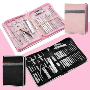 <b>Manicure</b> Pedicure Set Nail Care Instrument <b>Kit</b> For Cuticle Cleaning Trimming And Polishing - Product Image 5