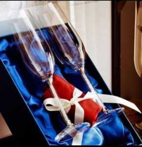 Verre à vin mousseux en cristal à long pied de luxe pour flûtes, écologique, pour fêtes, mariages, anniversaires, Noël - Product Image 3