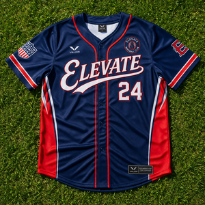 เสื้อเบสบอลแบบกำหนดเองสำหรับทีมและลีก ไซส์ใหญ่พิเศษ แห้งเร็ว ระบายอากาศได้ดี ผ้าโพลีเอสเตอร์ 100% พิมพ์ลายชื่อและหมายเลขผู้เล่น - Product Image 1