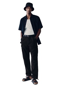 กางเกง chinos ผ้าฝ้าย100% ของผู้ชายกางเกงลำลองเข้ารูปเอวยางยืดความยาวปกติปรับแต่งแบรนด์ได้กางเกงแฟชั่น - Product Image 6