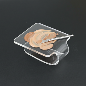 Palette de Maquillage Professionnelle en Acrylique Transparent pour Fond de Teint, Correcteur, Crème et Pigments – Outil de Salon Portable - Product Image 1