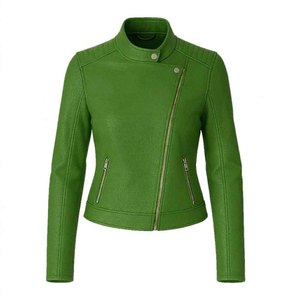 Chaqueta de moto para mujer Chi Eta Phi, abrigo de cuero PU estilo biker, ropa de hermandad, moda y prendas de abrigo. - Product Image 5