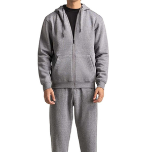 เสื้อฮู้ดซิปแบบสวมใส่สบาย ระบายอากาศได้ดี ออกแบบได้ตามต้องการ ผ้าฝ้ายฟลีซ 100% เสื้อกีฬาฤดูหนาวสำหรับทุกเพศ สกรีนโลโก้ด้านข้างได้ - Product Image 1