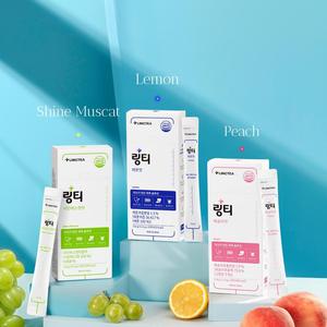 LINGTEA Boisson Électrolytique Originale Hydratante Saveur Citron en Sachets de Poudre 11,4g (40kcal)*10 Boîtes Fabriquée en Corée - Product Image 6
