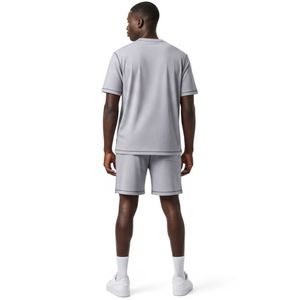 Men short set high quality breathable fabric durable comfortable fit casual use Printed Polyester Nonwoven <b>Tracksuit</b> Activewear - Product Image 4