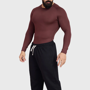 Breathable 100% Cotton Quick Dry Rash Guards for <b>Men</b>-Long Sleeve MMA Wear High Quality Customizable - Product Image 1