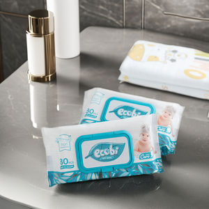 Toallitas Húmedas para Bebé Ecobi, 80 Unidades, Toallitas de Limpieza Suaves para Piel Sensible, Cuidado Diario - Product Image 1