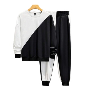 Ensemble de survêtement en polaire unisexe pour enfants et hommes – Survêtement personnalisé |   Vêtements d'hiver chauds, sweat-shirt et pantalon de jogging, vêtements de sport décontractés - Product Image 1