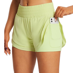Vêtements de sport pour femmes avec logo personnalisé, shorts intégrés 2 en 1, tenue de performance pour les clubs de fitness et les équipes sportives - Product Image 5