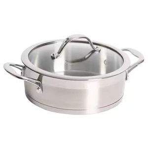 Casserole élégante en métal avec finition design, isolée, pour servir les aliments, bol de service élégant pour la cuisine - Product Image 4