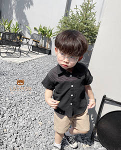 Ensemble décontracté d'été en gros pour garçons : tenue de pique-nique, chemises et shorts pour fêtes, vêtements de mode pour tout-petits garçons - Product Image 4