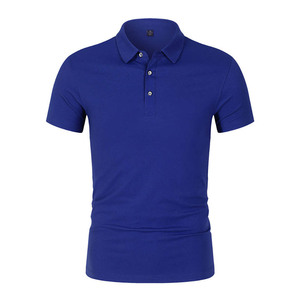 Chemise pour homme en piqué 100% coton jaune, manches courtes, unie, décontractée, respirante, tricotée, 220g, coupe classique - Product Image 6