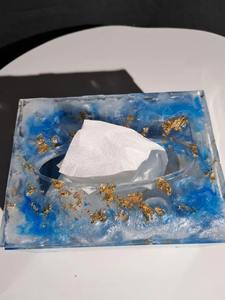 Suministro Directo de Fábrica de Caja de Pañuelos de Resina Minimalista para Hogar Moderno, Cocina, Dormitorio y Sala de Estar a Precio Descontado - Product Image 3