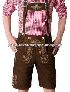 Trachten Lederhosen Kurz braun - Oktoberfest Lederhose <b>Hotpants</b> Bavarian - Product Image 6