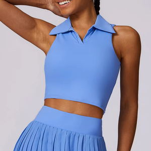 Uniforme de Pádel Deportivo de Alta Calidad, Cómodo, de Color Sólido, Transpirable, MOQ Bajo - Product Image 4
