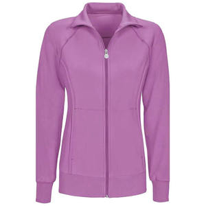 Veste de travail zippée en tricot pour femmes, uniforme d'hôpital, vêtements d'extérieur pour infirmières, médecins et personnel - Product Image 2