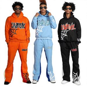 Ensemble de survêtement décontracté personnalisé pour hommes, sweat à capuche et pantalon en coton 100% de haute qualité, style Star Tracksuits - Product Image 1