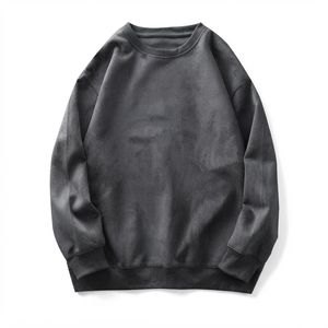 Sweat-shirt décontracté ample à capuche pour homme, 100 % coton, anti-boulochage, épais, de haute qualité, collection Printemps, vente en gros - Product Image 6
