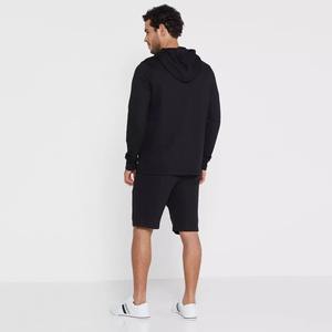 Vente en gros de vêtements décontractés pour hommes, ensemble deux pièces, sweat à capuche à manches longues et short, 100% coton, séchage rapide - Product Image 1