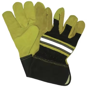 Gants de travail en cuir de vachette de haute qualité pour hommes, nouveau design, protection industrielle des mains, résistance à l'abrasion - Product Image 3