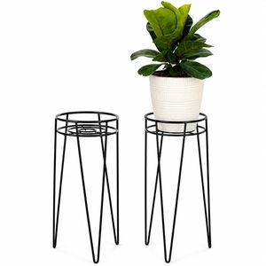 Support de Plante Moderne en Métal pour Pot de Fleurs, Plante Succulente, Intérieur/Extérieur, Décoration de Jardin et Maison, Support Minimaliste en Fil Métallique avec Pince à Cheveux - Product Image 5