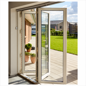 Portes pliantes en aluminium design pour patio, économiques, insonorisées, portes pliantes en verre pour salle de bain intérieure - Product Image 1