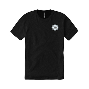 Camiseta Tri-Blend Personalizada al por Mayor con Logotipo Gráfico en la Parte Delantera y Trasera, 100% Algodón, Corte Ajustado, Manga Corta, Estilo Bella - Product Image 1