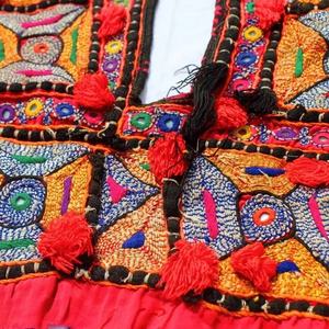 Banjara Neck Yoke Zari Patch Tribal Patch <b>Vintage</b> Neck Bohemian Clothing - Product Image 4