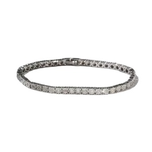 <b>Silver</b> Lab Diamond Tennis Bracelet 1.00ct F VS Quality Sterling <b>Silver</b> Unisex Luxury Bracelet Gift <b>for</b> Women <b>Men</b> - Product Image 3