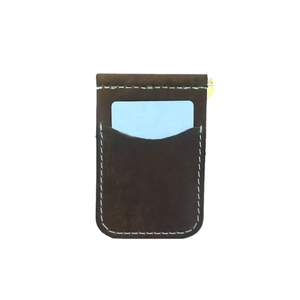 คลิปหนีบเงินพร้อมหนังแท้ ป้องกัน RFID ดีไซน์บางเฉียบ ผลิตภายใต้แบรนด์ OEM สำหรับผู้บริหาร - Product Image 6
