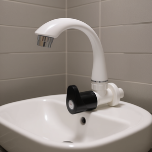 Lexa Polished Black Sink <b>Tap</b> Water <b>Tap</b> for Bathroom Kitchen Utility and Hospital Use Basin Mixer Faucet Type - Product Image 3